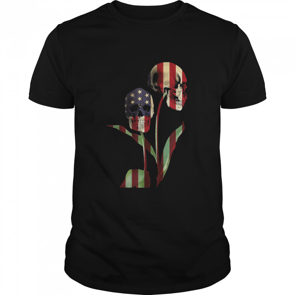 Skull tree american flag - independence day 4th of july T- Classic Men's T-shirt