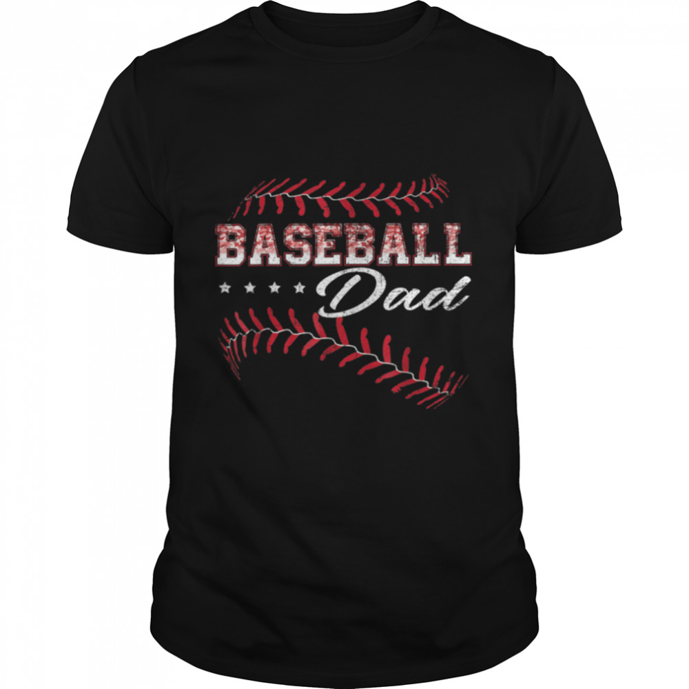 Baseball Dad Funny Baseball Player Sports Fathers Day T-Shirt B0B363G9WX