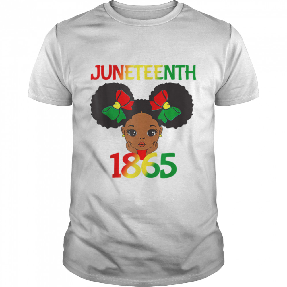 Black Girl Juneteenth 1865 Kids Toddlers Celebration T-Shirt B0B3Dls4D2