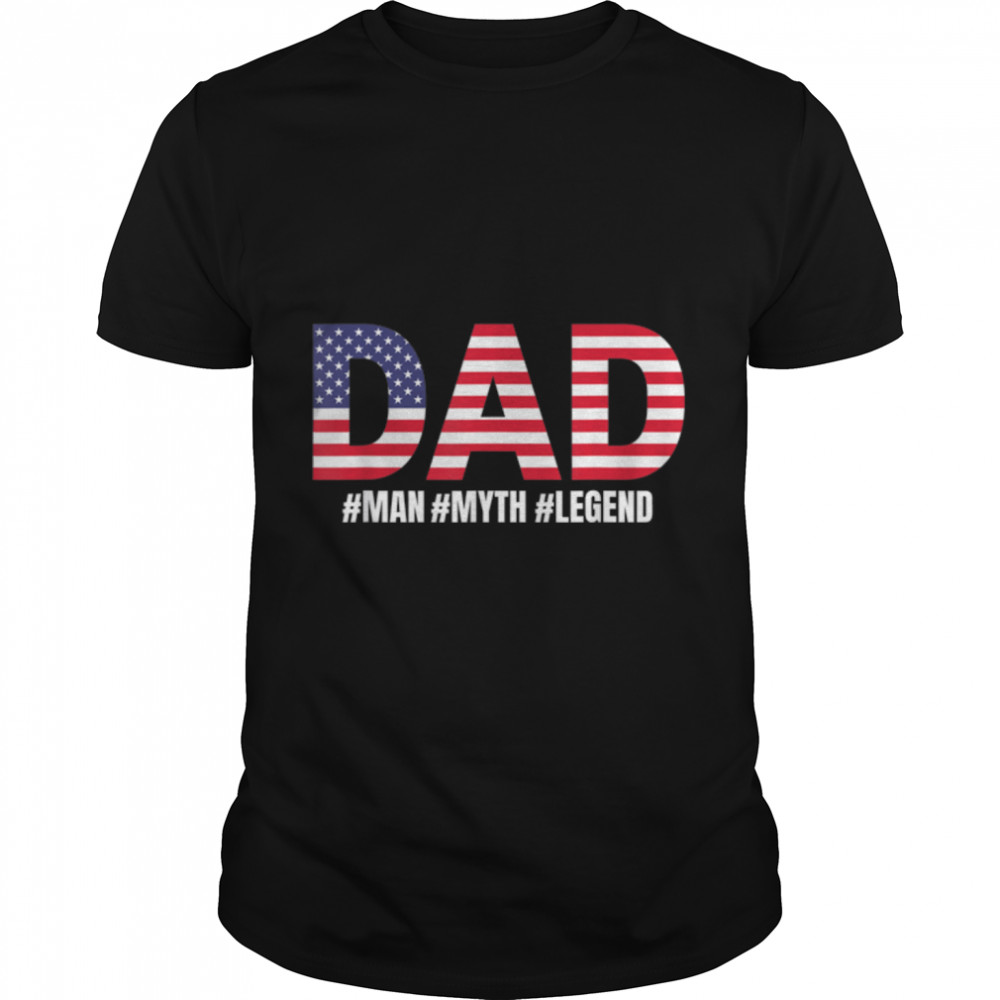 Papa Man Myth Legend Dad Father Funny Fathers Day T-Shirt B0B3Dmx5Xd