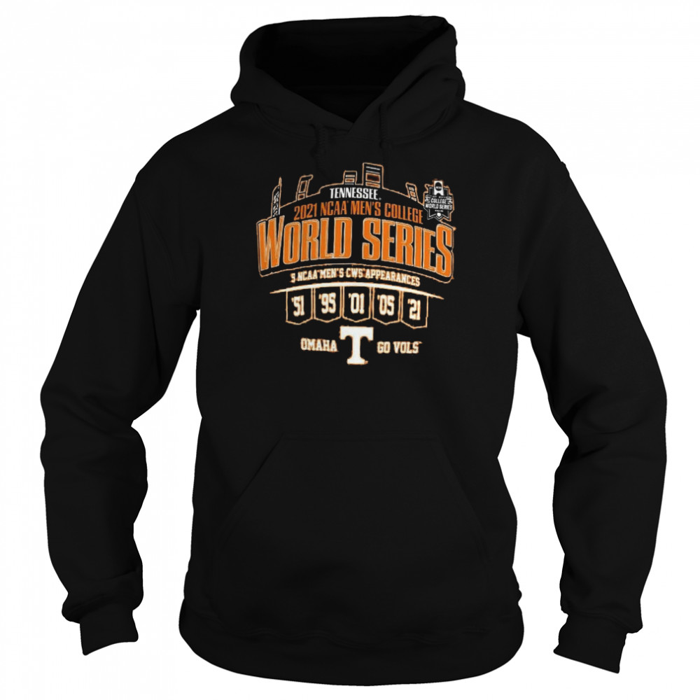 Tennessee 2022 Men’s College World Series 6 CWS Appearances  Unisex Hoodie