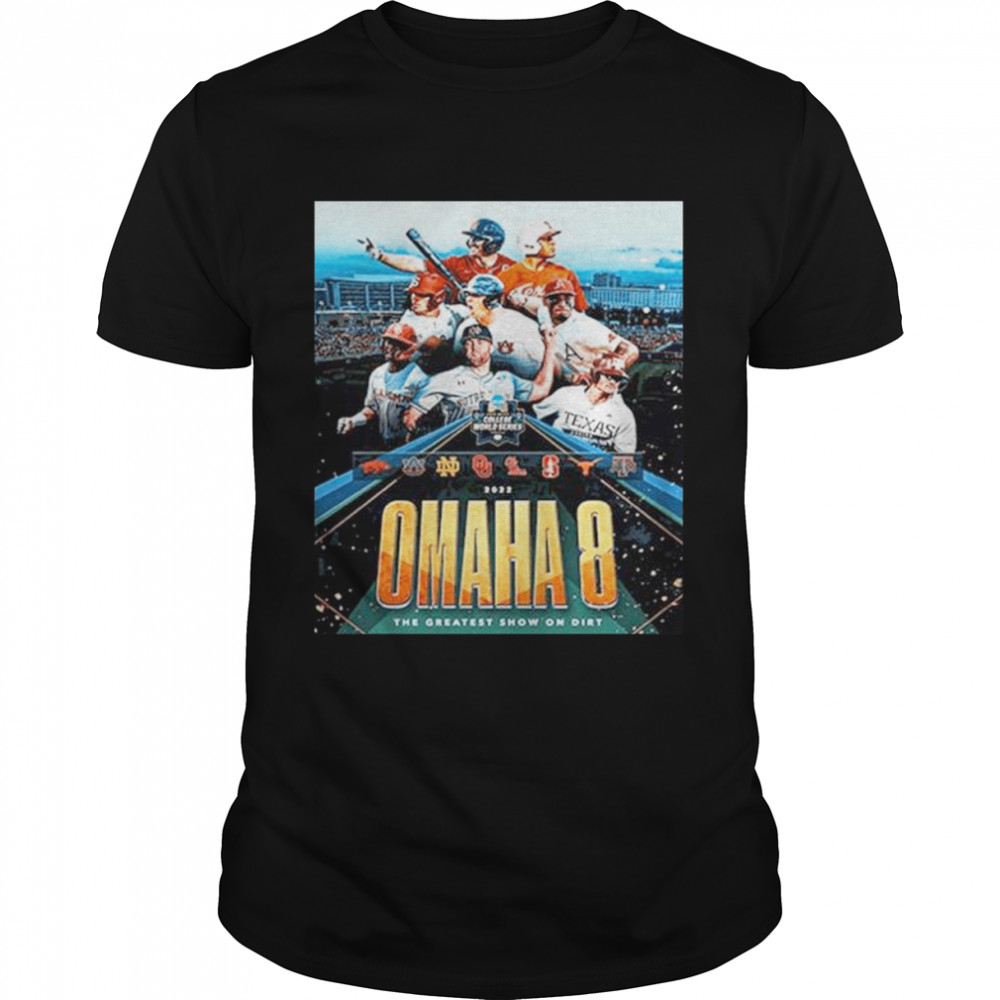 NCAA Baseball 2022 Mens College World Series MCWS The Omaha 8 Unisex T-Shirt  - REVER LAVIE