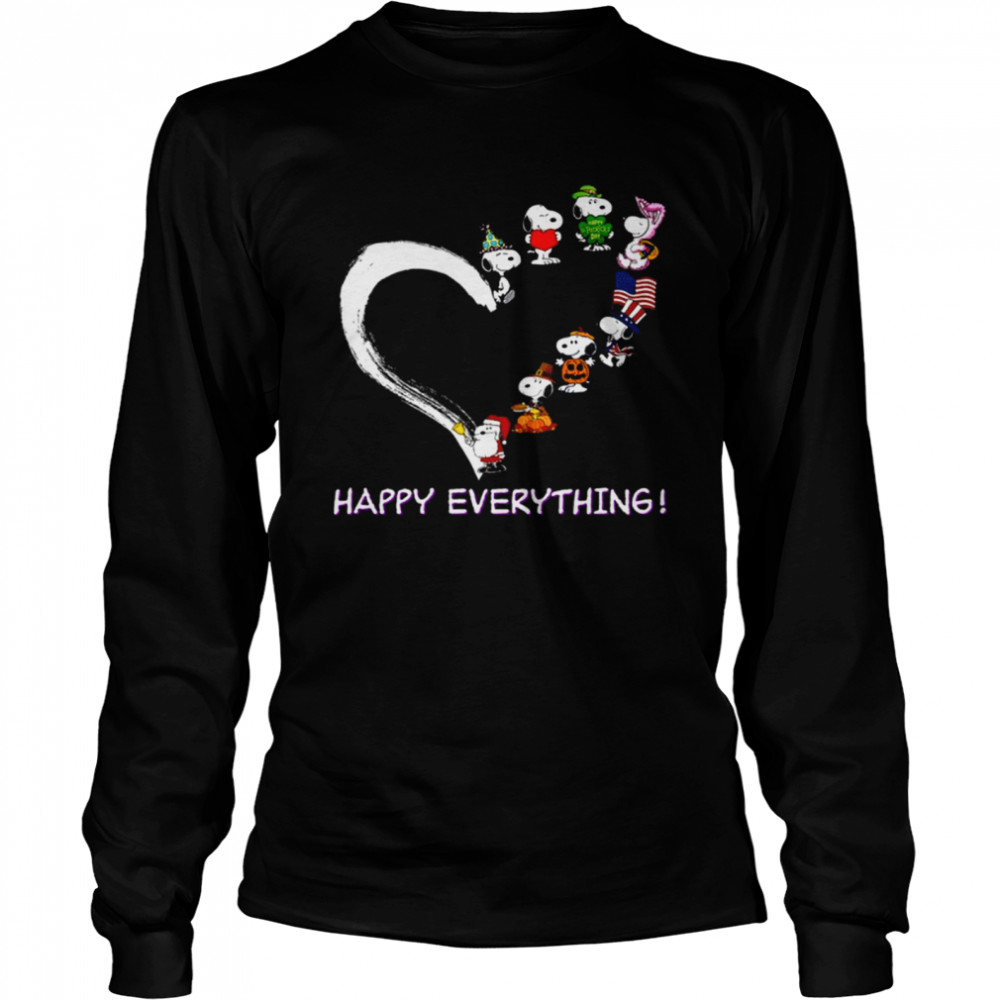 Snoopy happy everything shirt Long Sleeved T-shirt