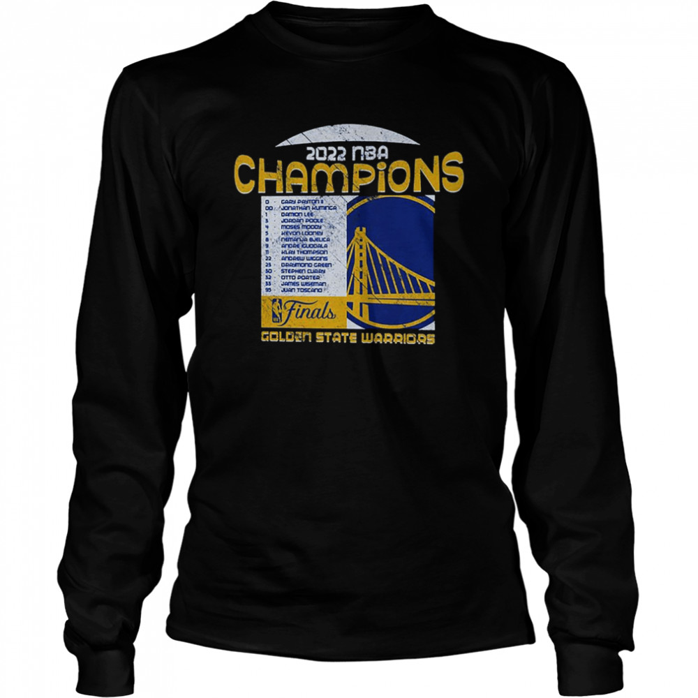 Golden State Warriors NBA Finals Champions 2022 Season Shirt t