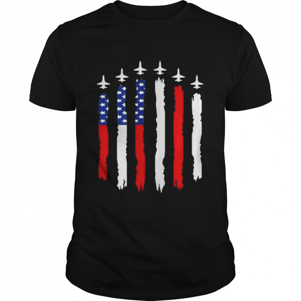 4th of july red white blue American flag shirt Classic Men's T-shirt