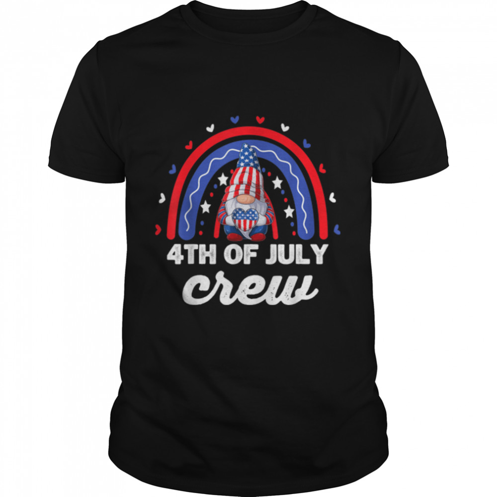 Fourth 4th of July Crew Gnome Matching Family Squad Group T- B0B4ZNDM6H Classic Men's T-shirt