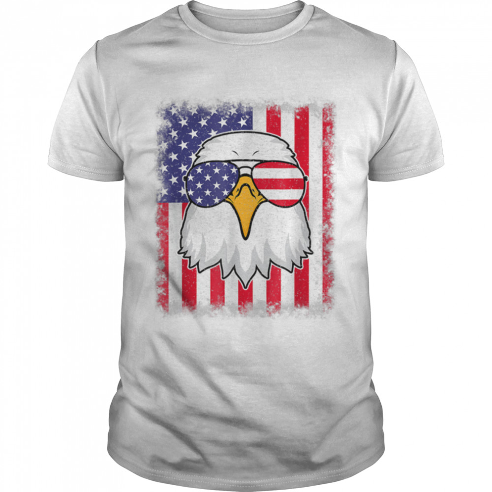 Funny 4th Of July American Flag Patriotic Eagle USA T- B0B45LS2RK Classic Men's T-shirt