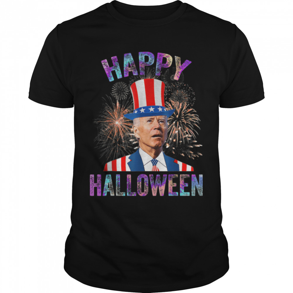 Halloween Funny Happy 4th Of July Anti Joe Biden Tie Dye T- B0B51GMV6R Classic Men's T-shirt