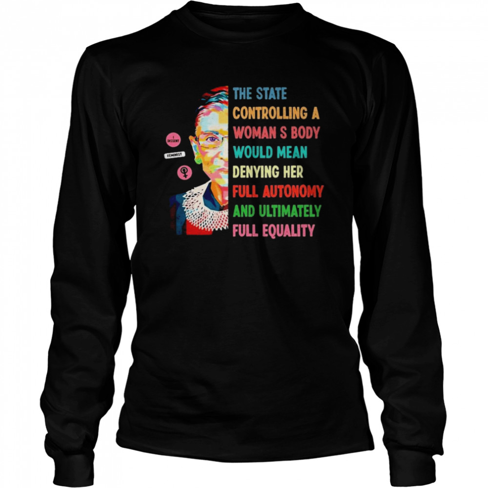 Ruth Bader Ginsburg Vasectomies Prevent Abortions Vintage Long Sleeved T-shirt