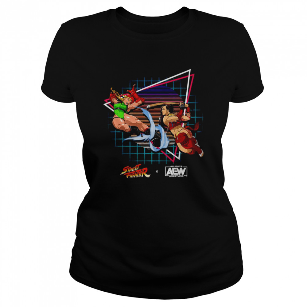 Shida vs Cammy Street Fighter X AEW shirt Classic Women's T-shirt