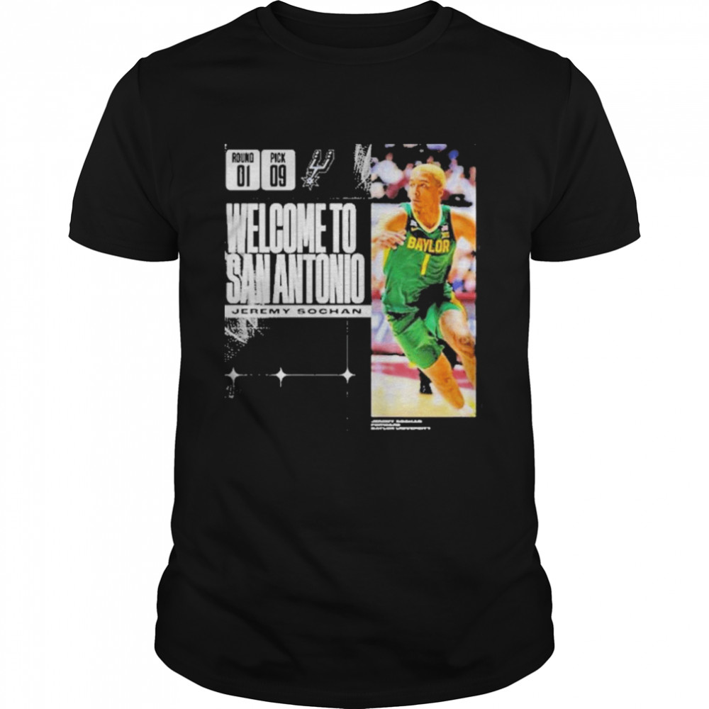 Welcome Jeremy Sochan San Antonio Spurs 2022 NBA Draft Classic Men's T-shirt