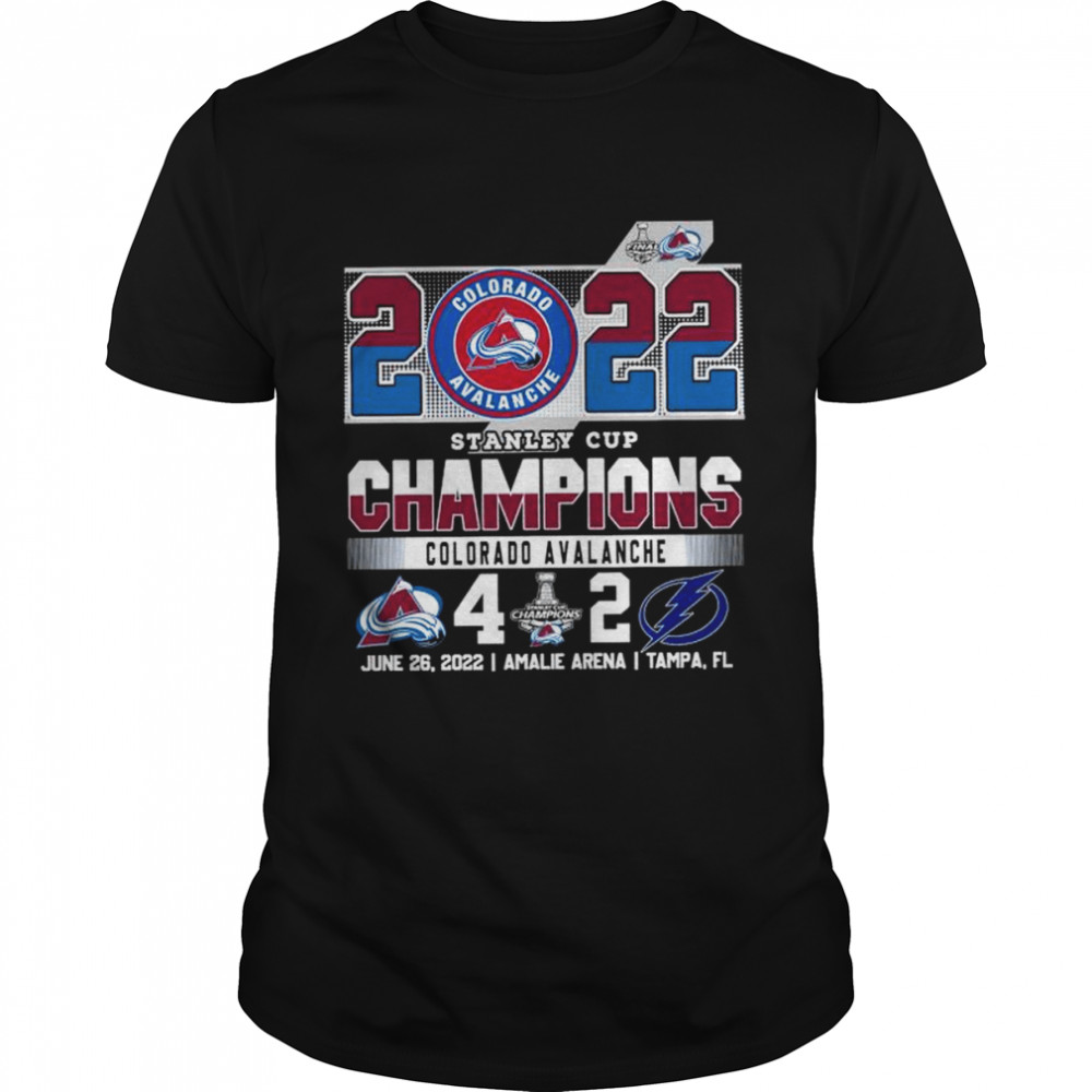 Colorado Avalanche and Tampa Bay Lightning 2022 Stanley Cup Champions shirt Classic Men's T-shirt