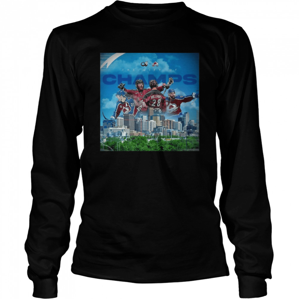 Colorado Mammoth And Colorado Avalanche The City Of Champs Long Sleeved T-shirt