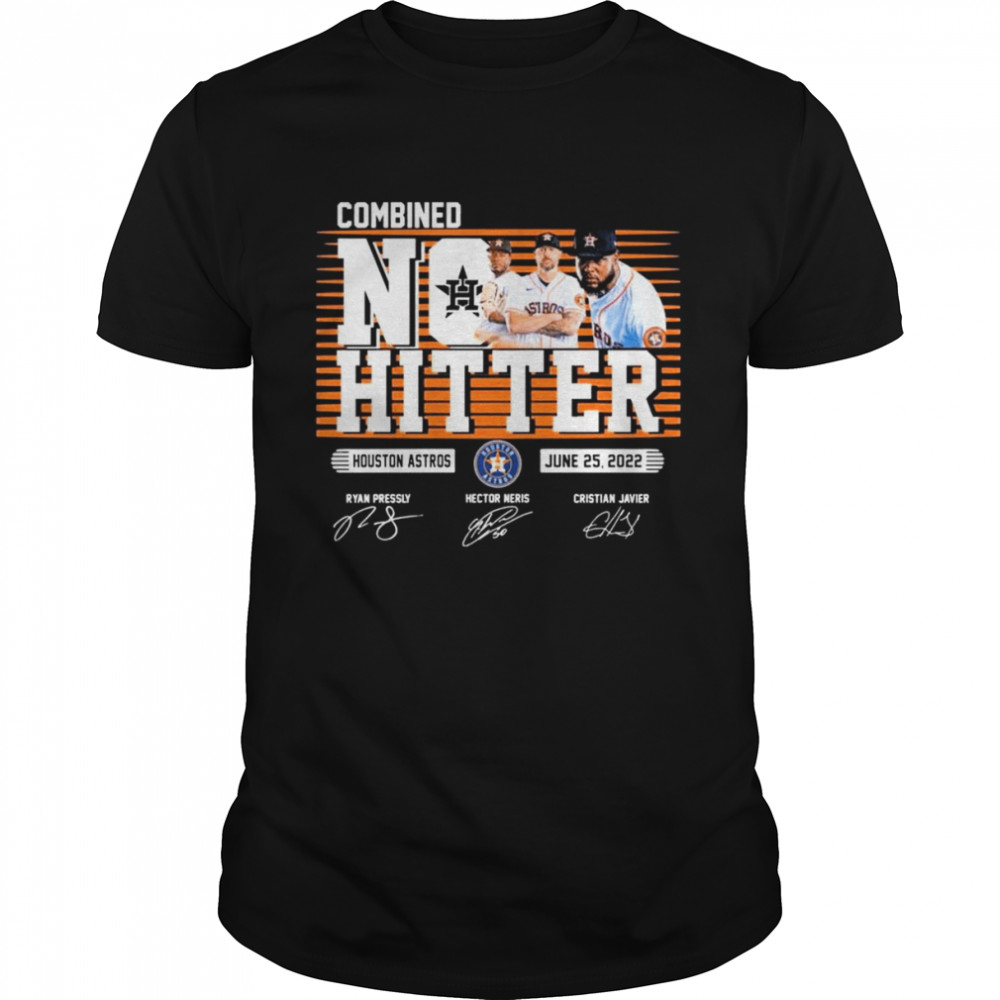 Combined no hitter Houston Astros world series signatures shirt -  Guineashirt Premium ™ LLC