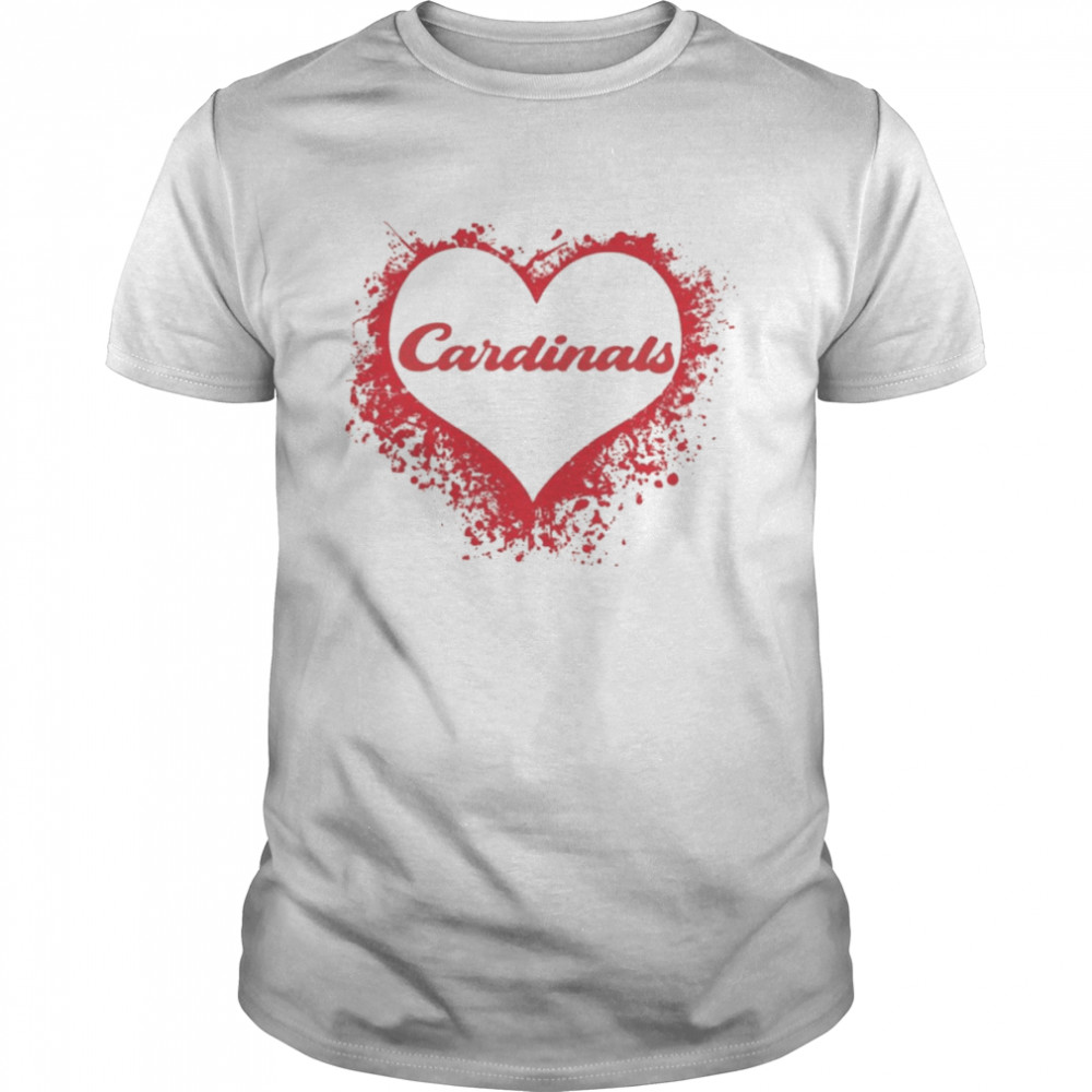 Heart School Spirit Cardinals  Classic Men's T-shirt