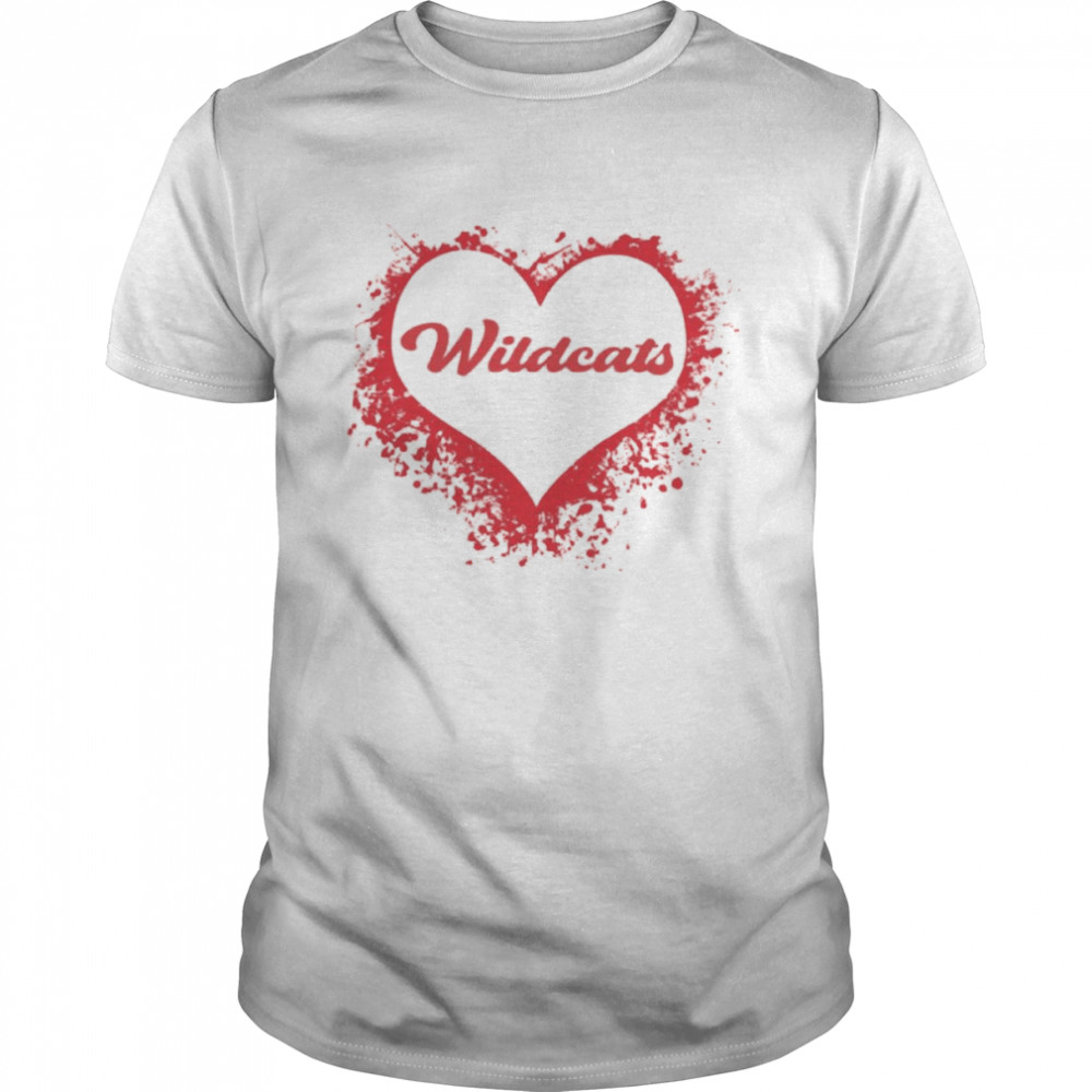 Heart School Spirit Wildcats  Classic Men's T-shirt