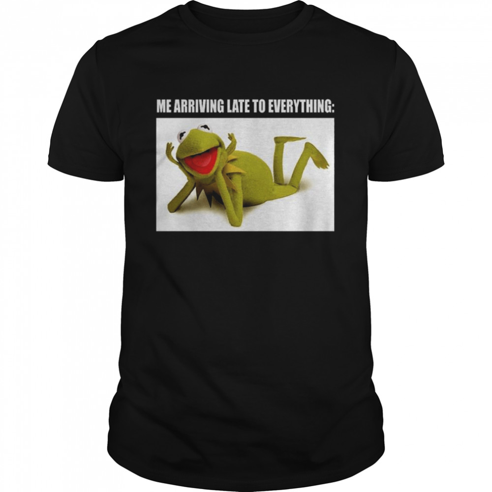 Kermit The Frog Late To Everything Muppets Classic Men's T-shirt