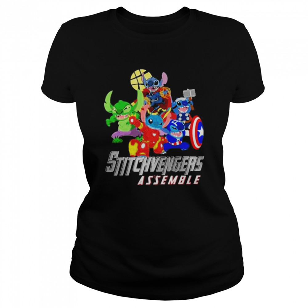 Marvel Avengers Stitchvengers Assemble 2022 Classic Women's T-shirt