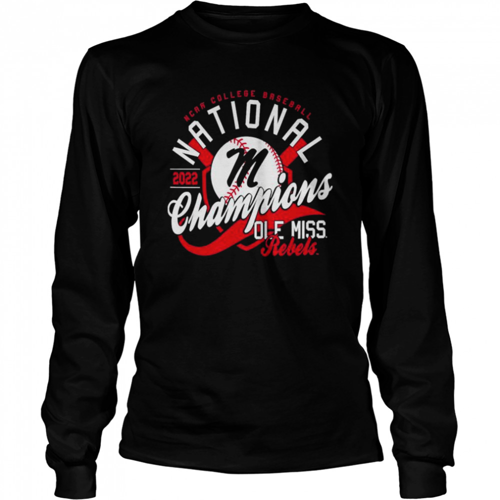 Image One Men's White Ole Miss Rebels 2022 NCAA Baseball College World Series Champions Script T-Shirt