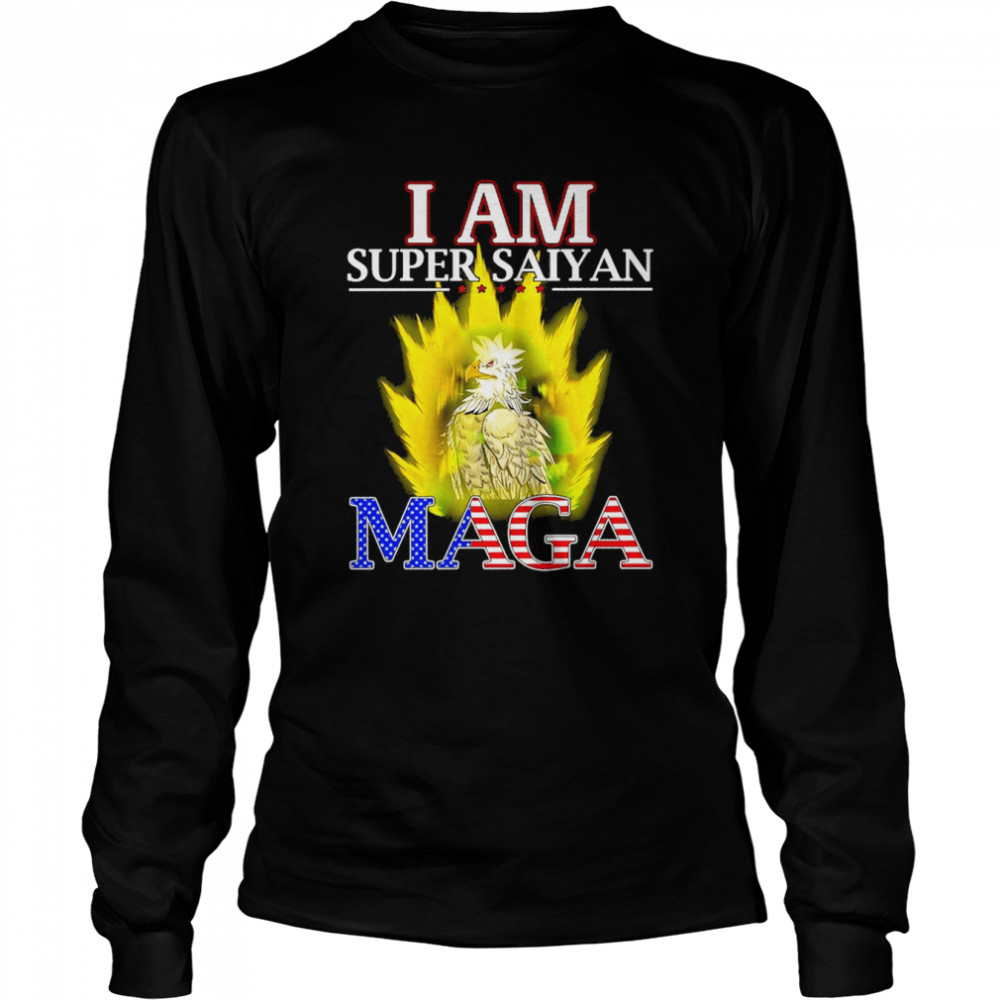 Eagle I Am Super Saiyan MAGA  Long Sleeved T-shirt