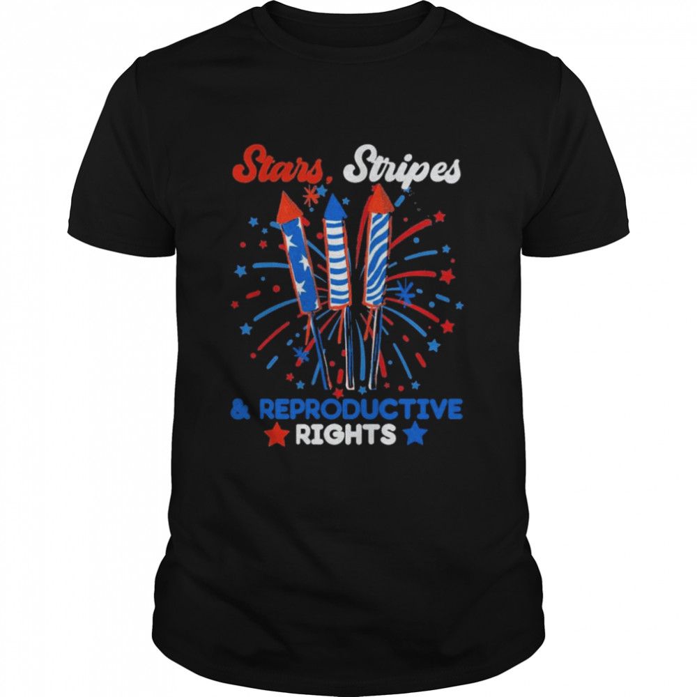 Stars Stripes and Reproductive Rights Feminist 4th of July  Classic Men's T-shirt