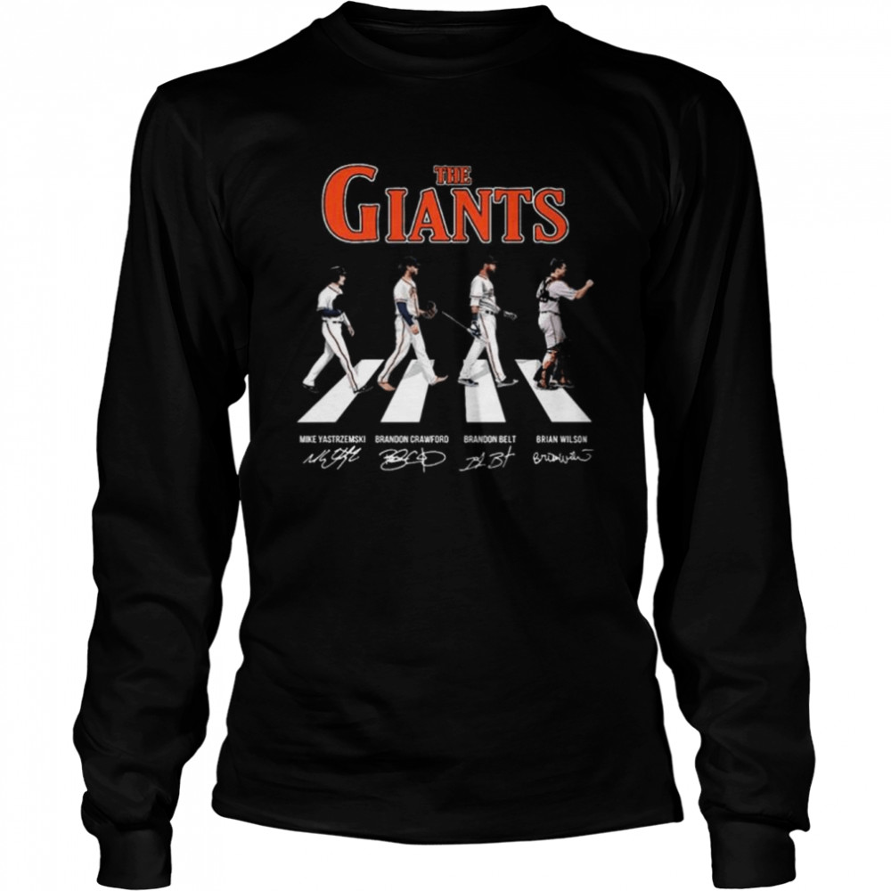 The San Francisco Giants Abbey Road signatures 2022 shirt, hoodie