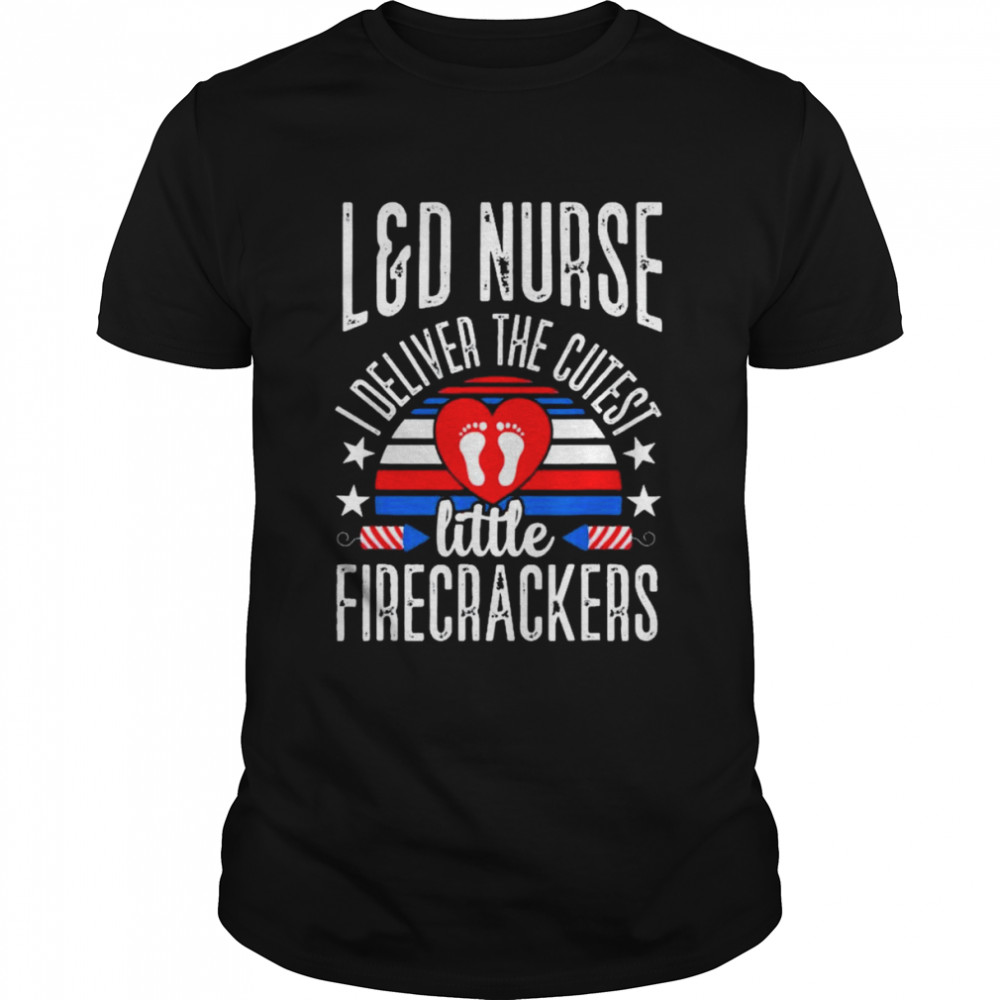 Labor and Delivery L&D Nurse Nursing RN Medical 4th Of July  Classic Men's T-shirt