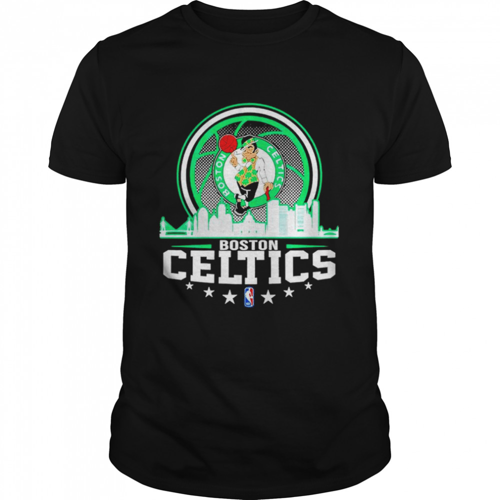 New Retro Celtics Basketball Boston City Skyline Tank Top Gym