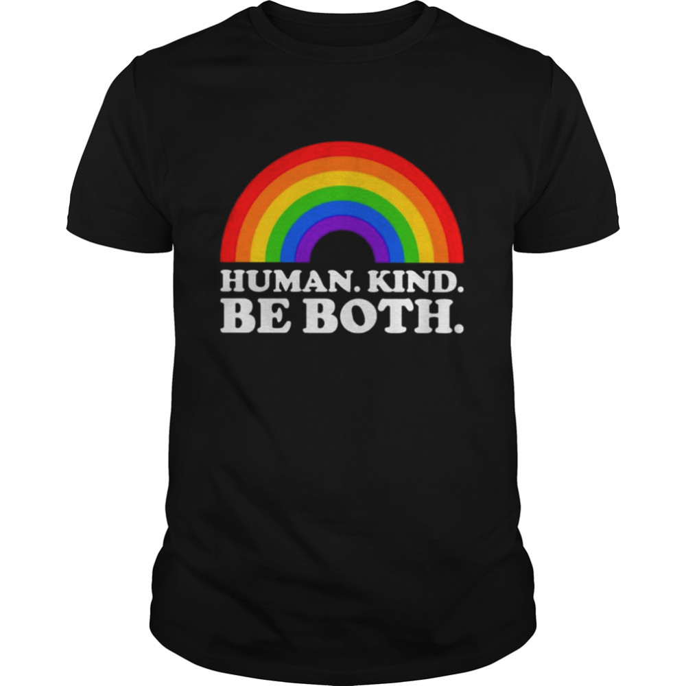 Rainbow human kind be both shirt Classic Men's T-shirt