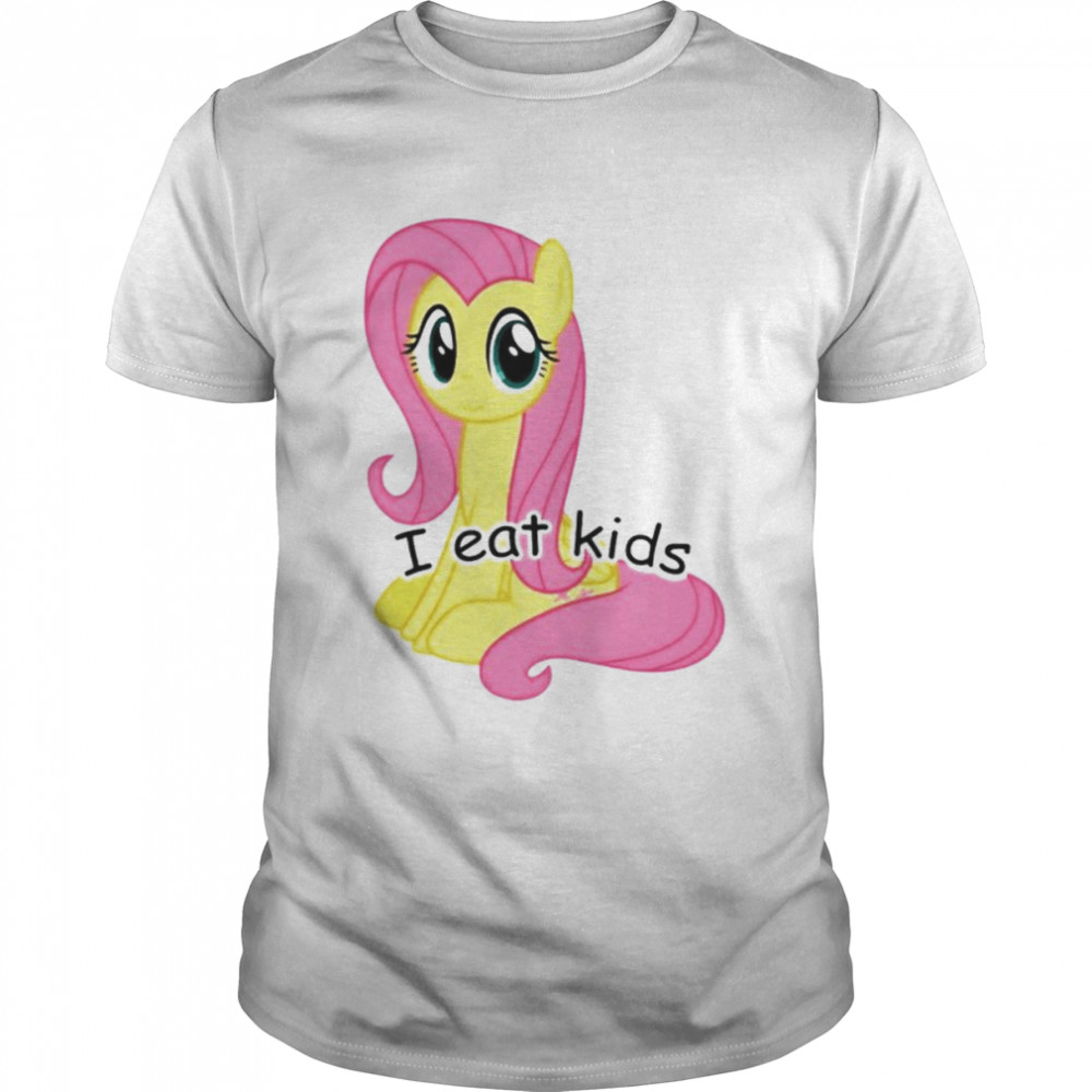 Fluttershy my little pony i eat kids shirt Classic Men's T-shirt