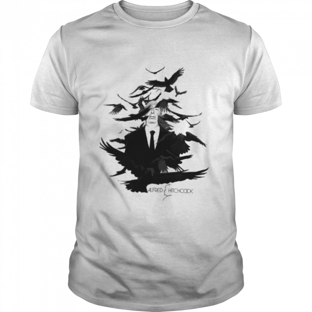 The Cool Birds Design Alfred Hitchcock shirt