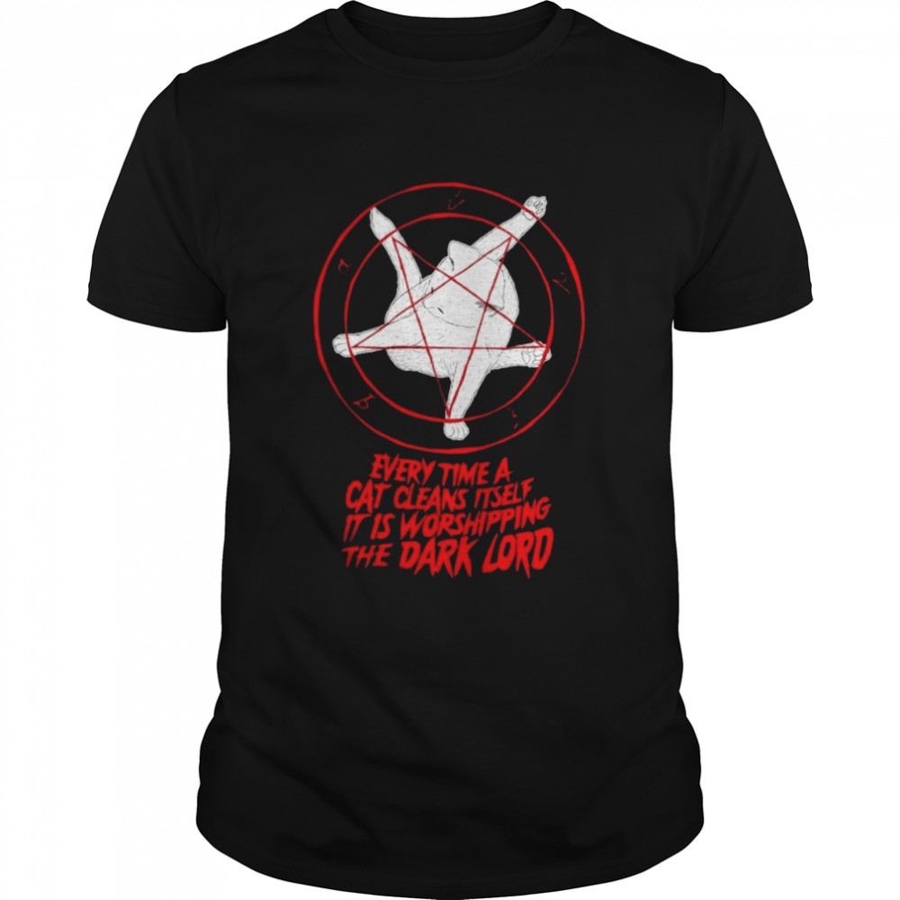 Cat Pentagram Funny T-Shirt