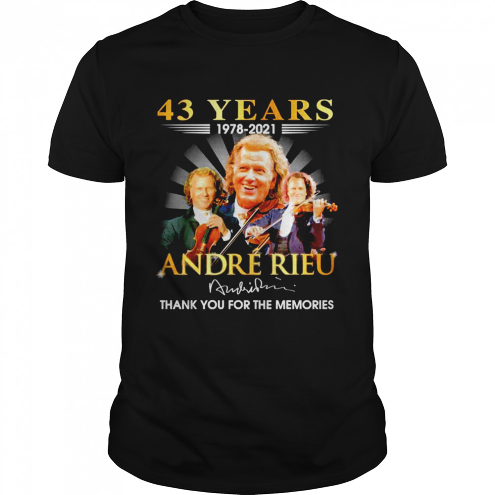 43 years 1978-2021 Andre Rieu signature shirt Classic Men's T-shirt