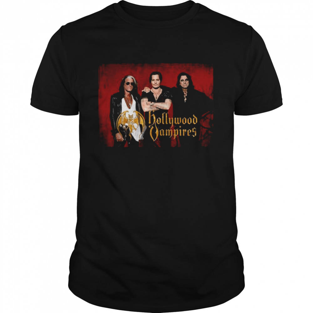 Band Hollywood Vampires Johnny Depp shirt Classic Men's T-shirt