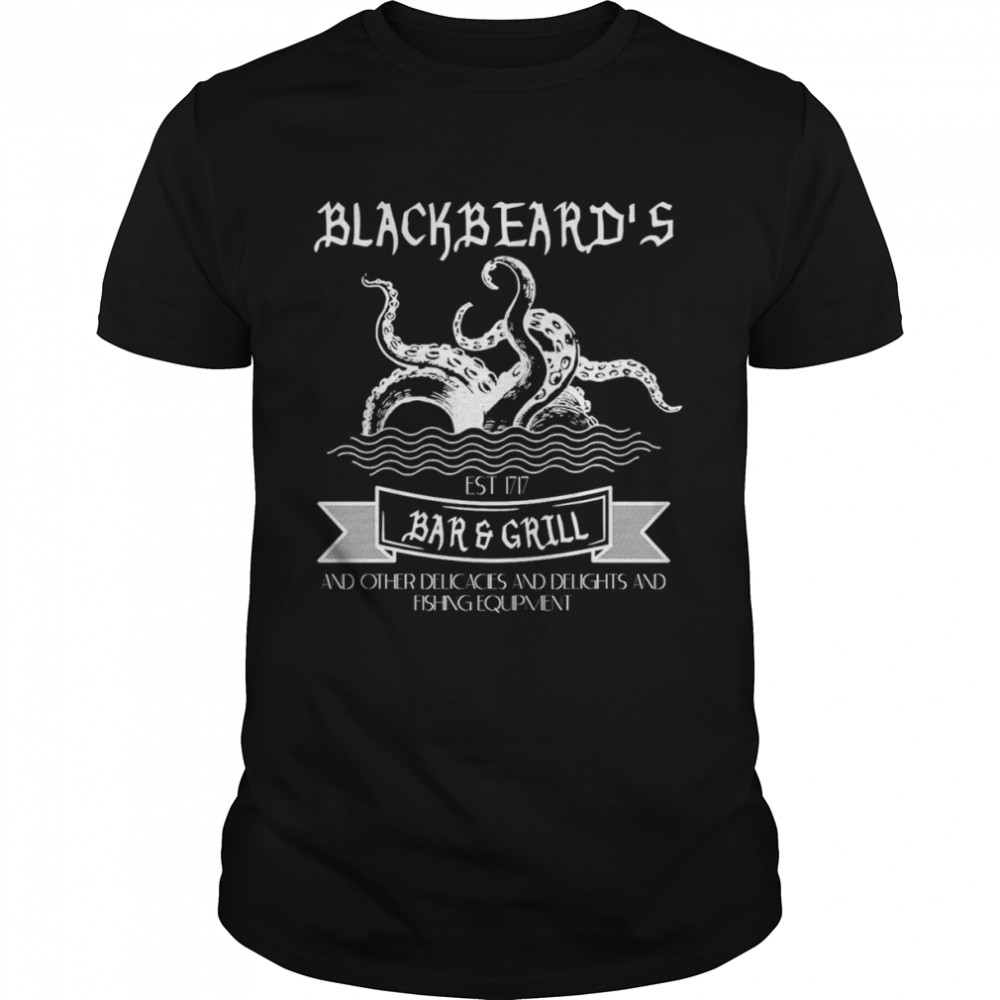 Blackbeard’s Bar and Grill and other delicacies and delights shirt Classic Men's T-shirt