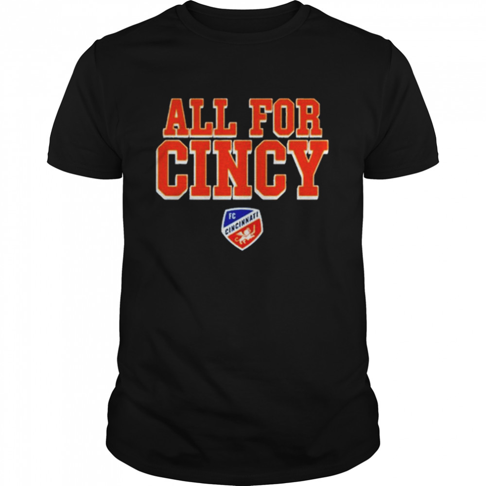 Fc Cincinnati All For Cincy Block Letters  Classic Men's T-shirt
