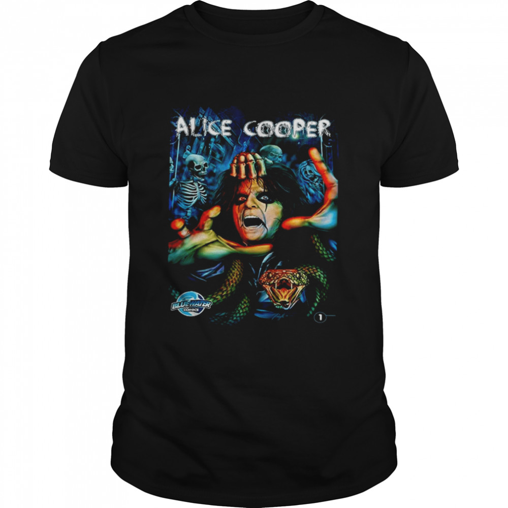 Music Rock Portrait Of Alice Cooper shirt Classic Men's T-shirt
