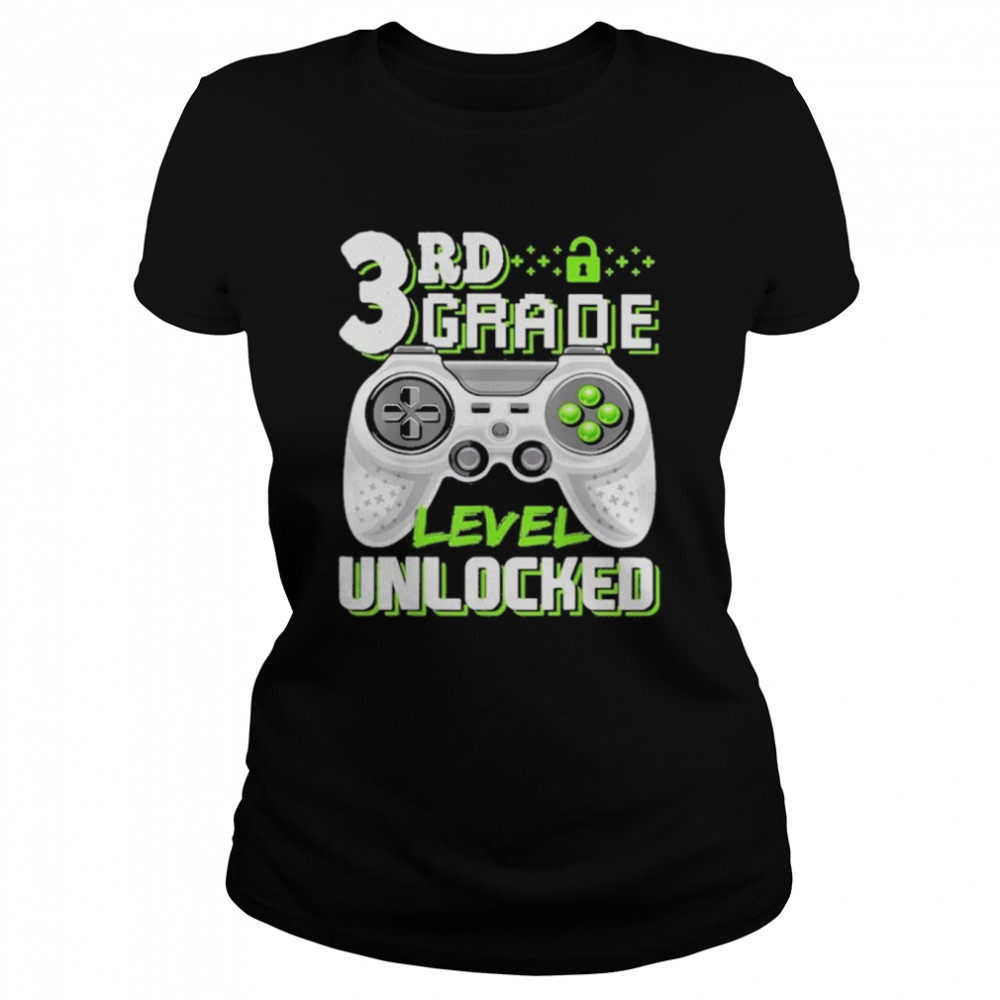 3rd Grade Level Unlocked Game shirt Classic Women's T-shirt