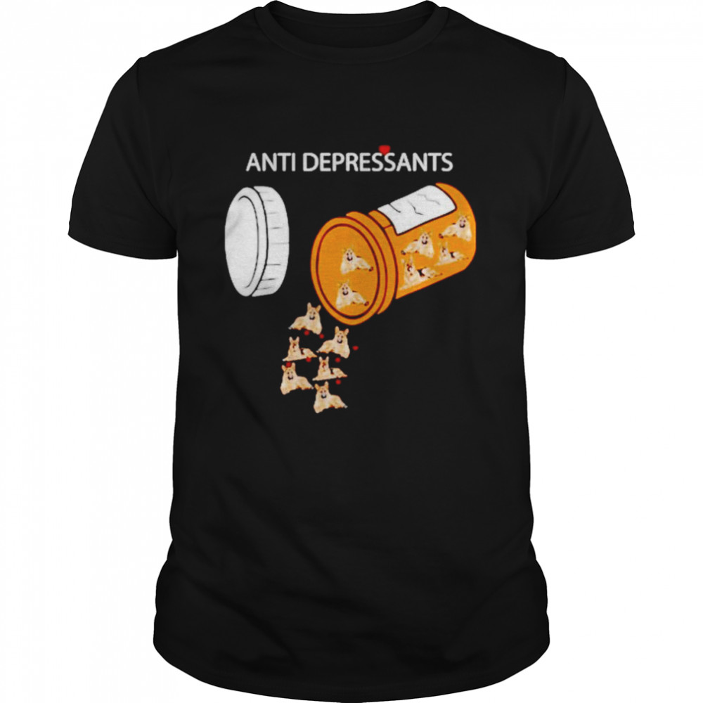 Anti depressants German Shepherd shirt Classic Men's T-shirt