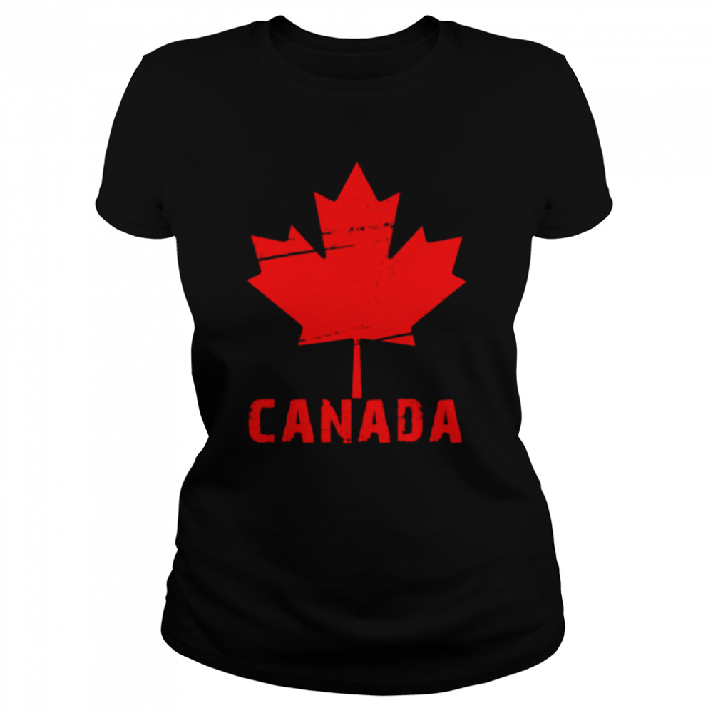 Canada Day flag shirt Classic Women's T-shirt