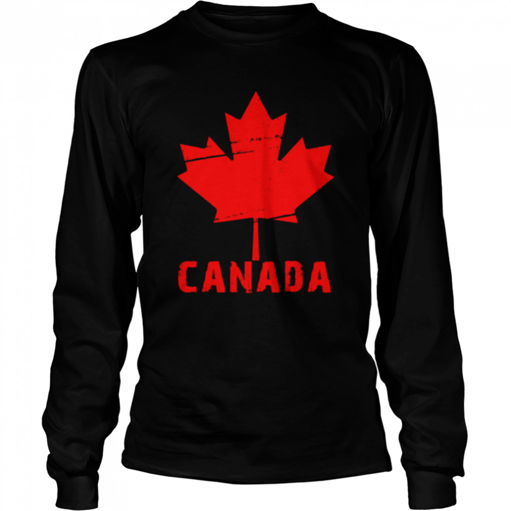 Canada Day flag shirt Long Sleeved T-shirt