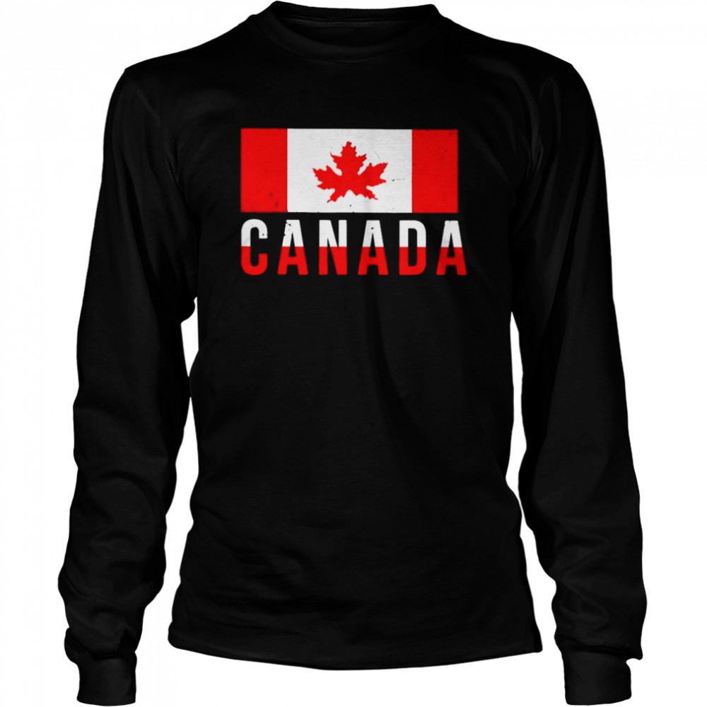 canada flag happy 2022 shirt long sleeved t shirt