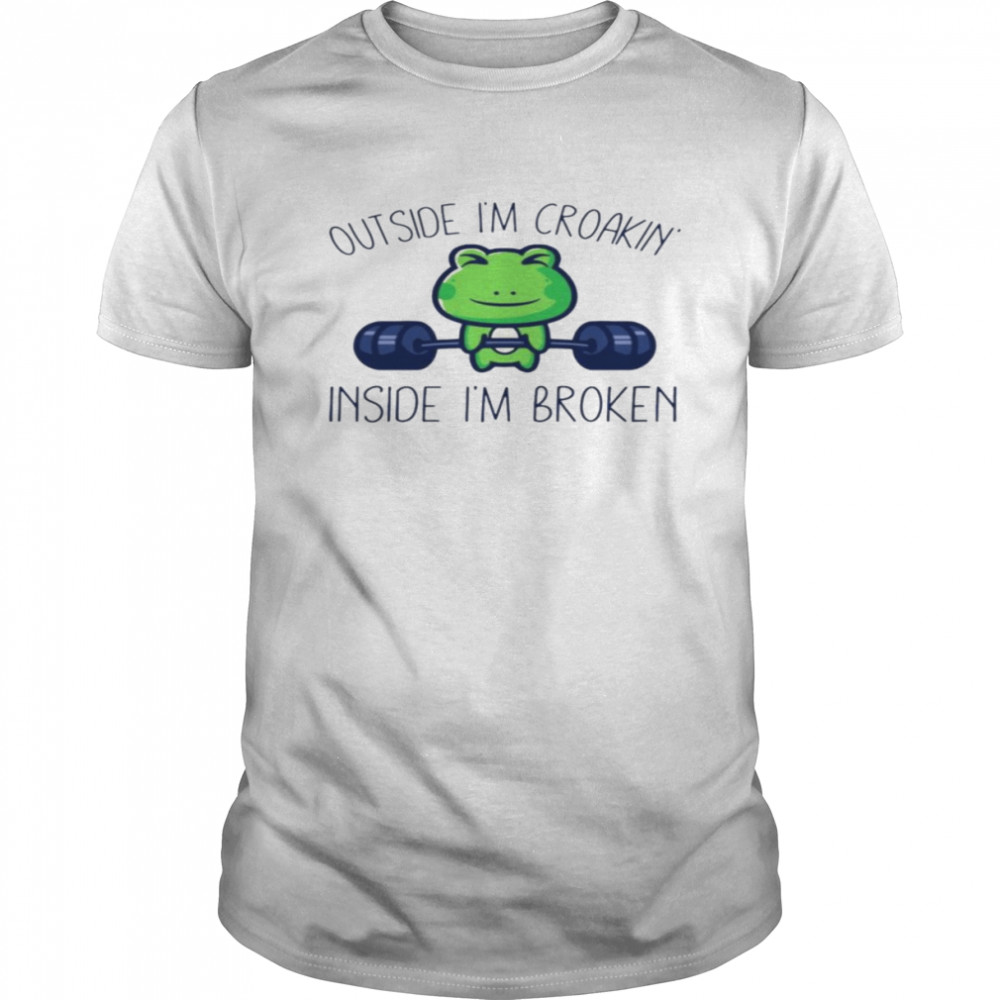 Frog outside I’m croakin inside I’m broken shirt Classic Men's T-shirt