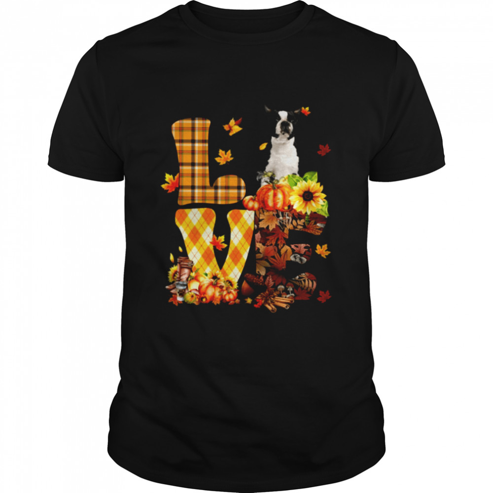 Love Autumn - BLACK Boston Terrier Classic T- Classic Men's T-shirt