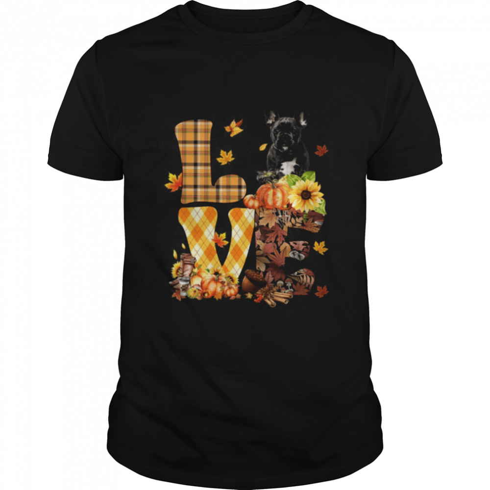 Love Autumn - BLACK French Bulldog Classic T- Classic Men's T-shirt