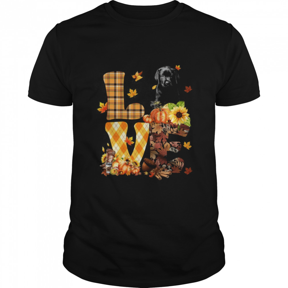 Love Autumn - BLACK Labrador Pup Classic T- Classic Men's T-shirt