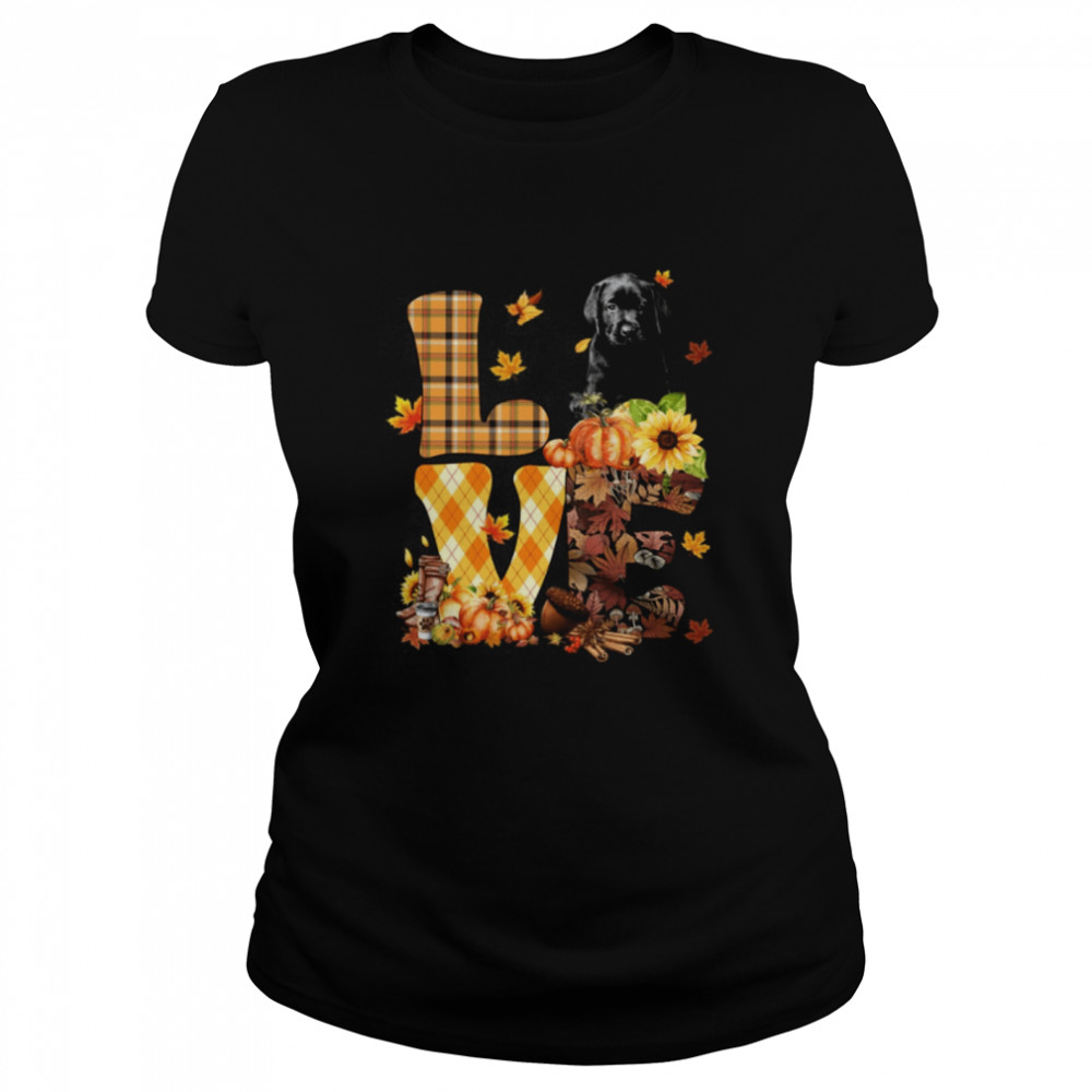 Love Autumn - BLACK Labrador Pup Classic T- Classic Women's T-shirt