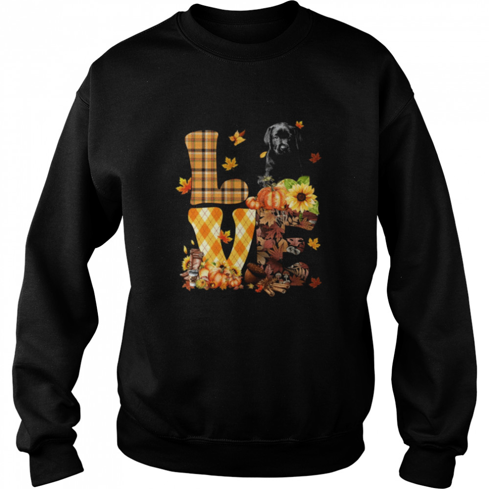 Love Autumn - BLACK Labrador Pup Classic T- Unisex Sweatshirt