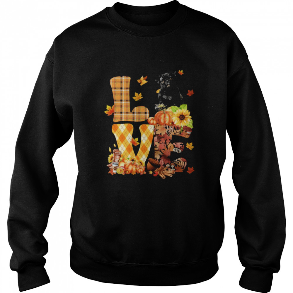 Love Autumn - BLACK Pug Classic T- Unisex Sweatshirt