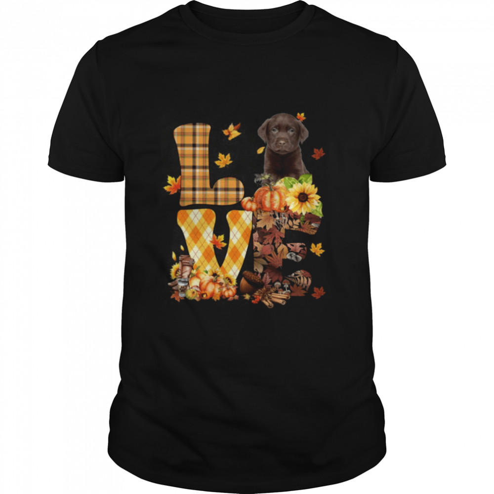Love Autumn - CHOCOLATE Labrador Classic T- Classic Men's T-shirt